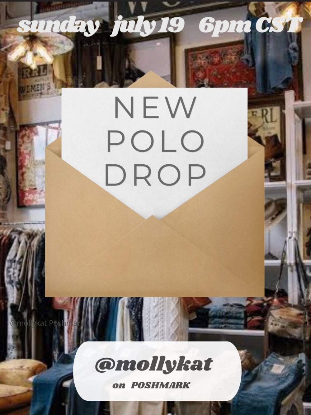 NEW DROP alert for Sunday July 19th at 6pm CST